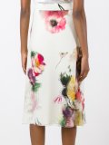 chiffon A-line floral skirt