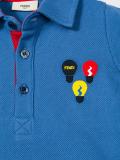 lightbulb embroidered polo shirt