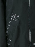 contrast stitch coat