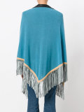 fringed trim cape 