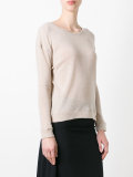 ribbed trim jumper