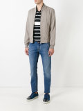 contrast brand patch jeans