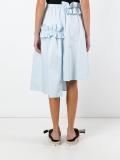 ruched asymmetrical skirt