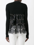 layered sheer sides cardigan