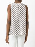 printed round neck top 