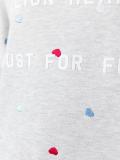 embroidered heart sweatshirt