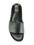logo embossed slider sandals