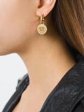 Strass Medusa and Greca earrings
