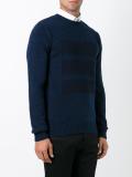 tonal block print sweater