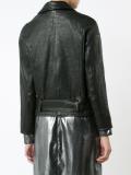 belted biker jacket