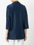 cropped sleeve overcoat