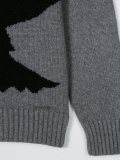 bird print sweater