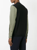 poplin sleeve cardigan