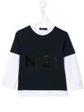 logo long sleeved T-shirt