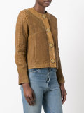 perforated trim jacket 