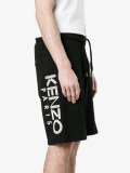 logo printed shorts