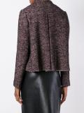 herringbone cropped jacket