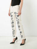 floral skinny jeans