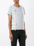 frill detail T-shirt