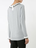 ruffle neck and cuff sweater