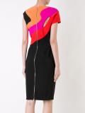 colour block fitted dress