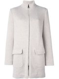 zipped short coat 