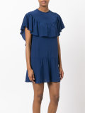 ruffle cape dress