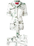 floral print suit