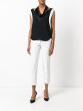 cut out contrast top