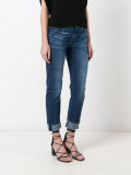 light-wash cropped jeans