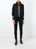 padded front knit jacket
