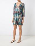 v neck printed tunic