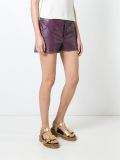 leather shorts