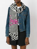 striped and checked scarf