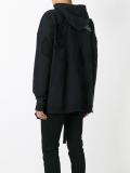 distressed logo hoodie 