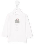 pom-pom beanie T-shirt