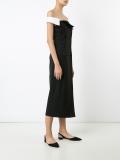 double-breasted straight dress