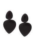 drop disc clip on earrings