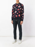 embroidered patch sweatshirt 
