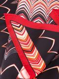 scalloped print triangular scarf