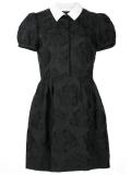 floral embossed shirt dress