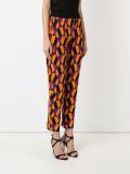 geometric knit trousers