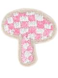 beaded mushroom velcro patch
