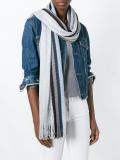 striped knit scarf
