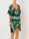 abstract print beach dress