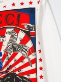 circus print long sleeved T-shirt