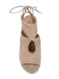 cut-off detailing lace-up sandals