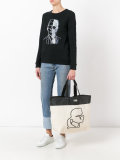 Karl print shopping bag