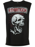 skull print sleeveless T-shirt 