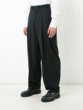 pleated detail trousers